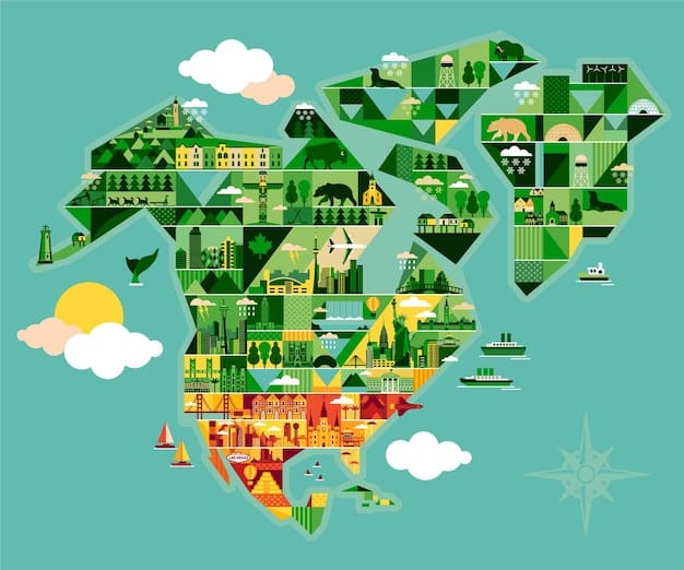A map of Wisconsin highlighting the urban and rural regions with different color codes, along with overlaid icons representing key issues like agriculture, manufacturing, and healthcare.