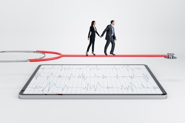 A split image showing a doctor examining a patient on one side and a line graph representing rising healthcare costs on the other, illustrating the challenges of healthcare affordability and access.