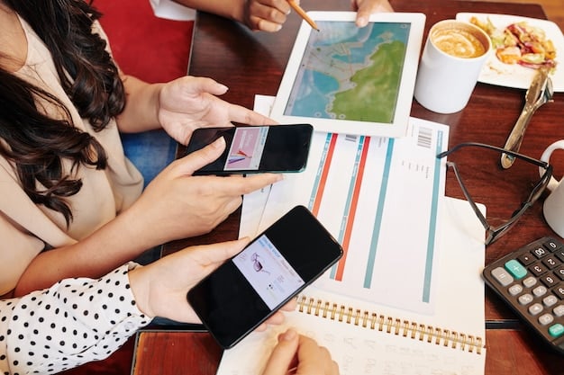 A person scrolling through Instagram on a smartphone, with various engaging business profiles showcasing visually appealing content, such as product showcases, influencer collaborations, and customer testimonials.