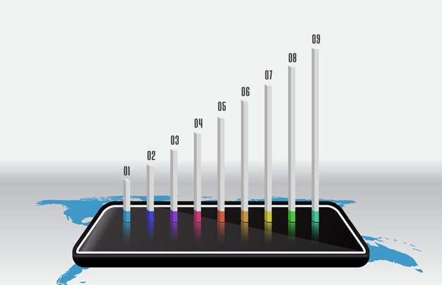 A visual representation of a graph showing GDP growth rate over the past 5 years with a projection for 2025. Overlayed are magnifying glasses examining specific points on the graph, highlighting the data-driven nature of economic forecasts and their impact on M&A decisions.
