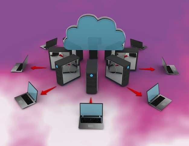 A diagram illustrating the difference between traditional cloud computing and edge computing. The cloud computing side shows data flowing from multiple devices to a distant cloud server, while the edge computing side shows data being processed locally before being sent to the cloud.