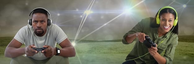 A split-screen image comparing the visual quality of a game running on a high-end traditional console versus the same game streamed via a cloud gaming service. The console side should show slightly higher resolution and detail, while the cloud gaming side emphasizes convenience and accessibility.