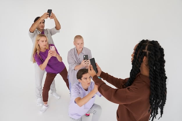A montage showcasing various social media trends, including TikTok dance challenges, trending filters on Instagram, viral memes, and live streams featuring brand-sponsored content. The image captures the fast-paced, interactive nature of social media and its role in disseminating pop culture trends.