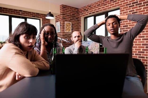 A diverse group of remote employees participating in an engaging virtual team-building exercise, smiling and interacting on their screens, with a sense of camaraderie and positive energy emanating.