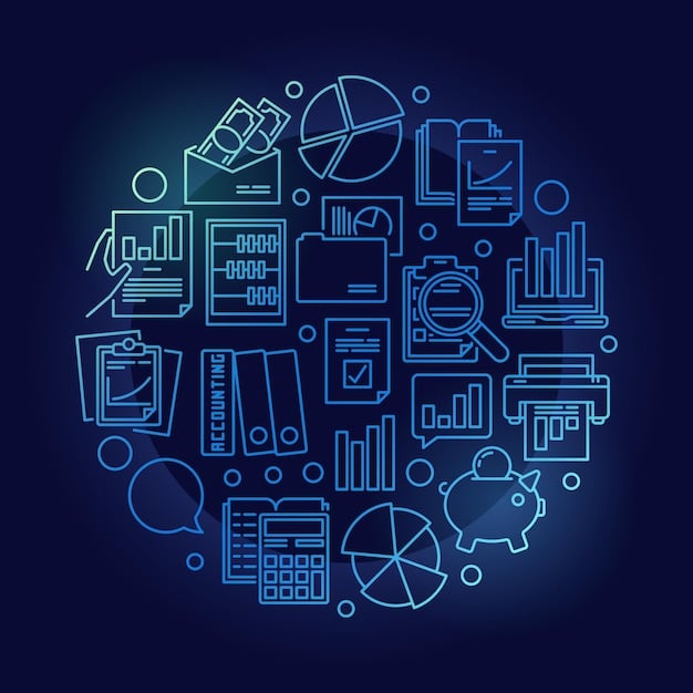 A detailed financial ledger or balance sheet, with various forms and calculators, symbolizing complex financial and tax compliance.