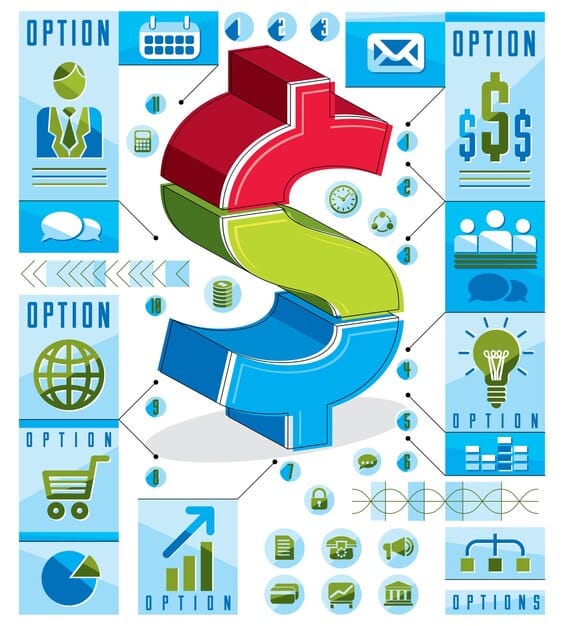 A detailed infographic illustrating various business functions (e.g., HR, Finance, Operations, Customer Service) with arrows pointing towards a central AI brain, symbolizing reduced costs and increased efficiency across the organization.