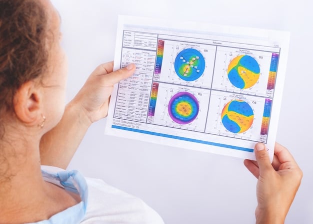 A dashboard displaying various healthcare metrics, charts, and graphs with a clear, concise visual representation of data. The image conveys data analysis and strategic decision-making.