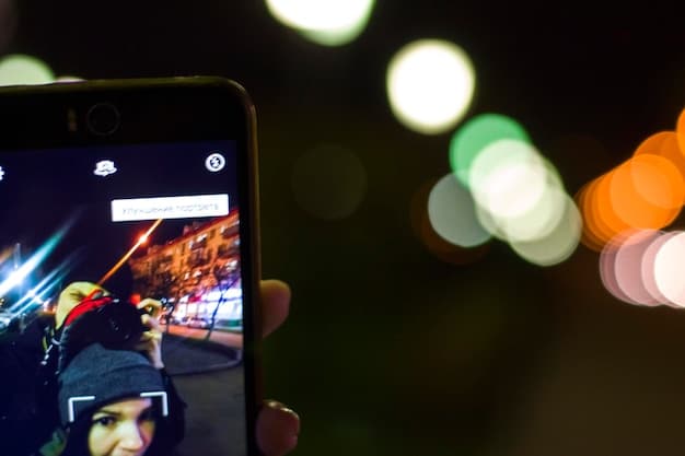 A close-up of a smartphone screen displaying a popular movie review on a social media platform, with comments and 'likes' visible. The background is a dimly lit movie theater.
