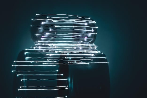A legal gavel resting on a stack of books, with stylized digital neural network lines emanating from it, symbolizing the intersection of law and artificial intelligence in creative ownership.
