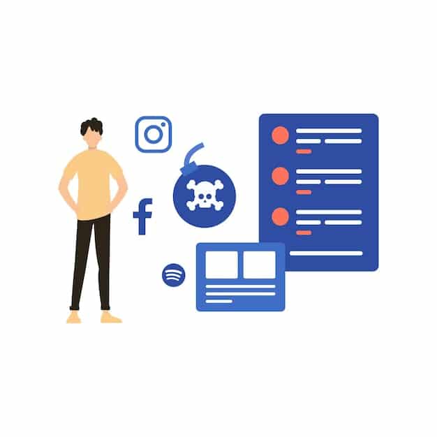 A graphic illustrating the different categories of prohibited content under Facebook's ad policies, with icons representing topics like hate speech, discrimination, and misleading information. The graphic should emphasize the importance of adhering to these policies to avoid penalties related to Facebook's Updated Ad Policies: What US Marketers Need to Know to Avoid Penalties.