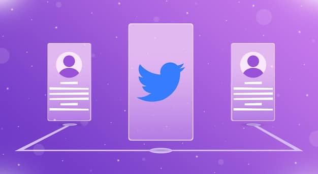 A split-screen showing two different Twitter profiles: on the left, a legacy verified account without a blue checkmark; on the right, a Twitter Blue subscriber with a blue checkmark. The image highlights the contrast after Twitter's Blue Check Changes: How US Influencers Can Maintain Credibility.
