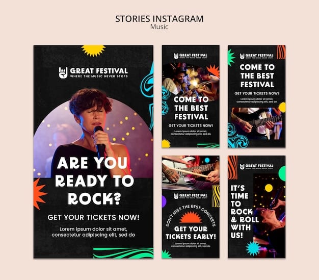 Examples of creative Snapchat Geofilter designs for various US events, such as a music festival with vibrant colors and musical notes, a sporting event with team logos and cheering icons, and a local business promotion with branded elements and a call to action. These designs highlight the versatility of Snapchat's New Geofilters: Target US Events and Locations.