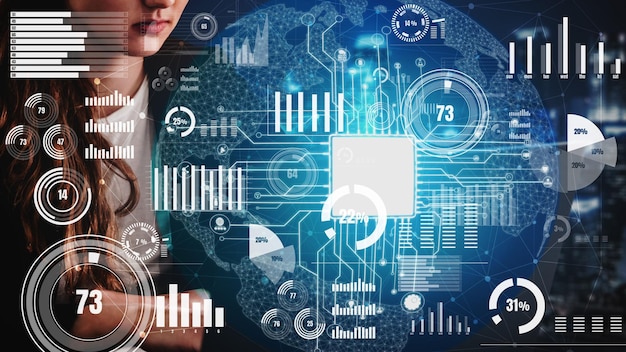 A diagram illustrating the process of algorithmic auditing, showing data inputs, the AI model, and outputs being analyzed for fairness metrics, with a team of diverse professionals reviewing the results in a US Tech Company.