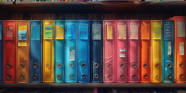 A well-organized filing cabinet with labeled folders representing different R&D projects, symbolizing meticulous record-keeping and compliance with tax regulations.