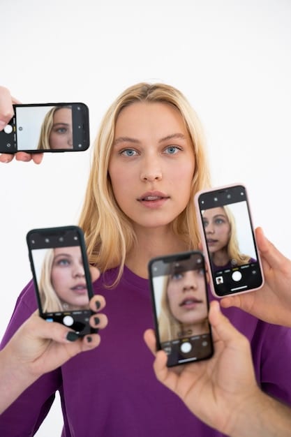 A split-screen image showcasing a celebrity's polished Instagram feed on one side and a candid, unfiltered TikTok video on the other. This captures the contrast between curated celebrity personas and authentic, behind-the-scenes content, highlighting the impact of social media on celebrity culture: a 2025 analysis.
