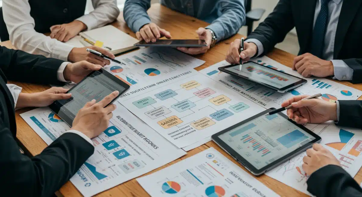 Collaborative team developing alternative sourcing strategies for U.S. companies.