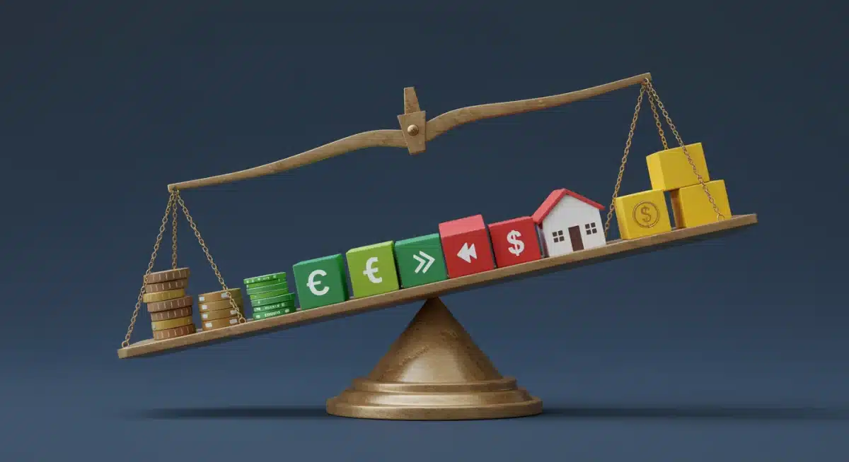 Diversified investment portfolio balancing risk for retirement