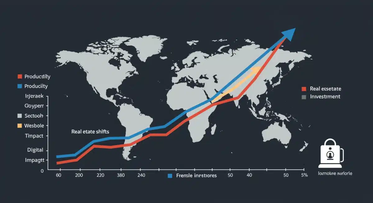 Infographic showing economic shifts due to increased remote work adoption
