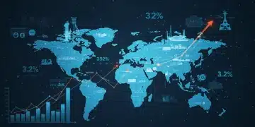 Infographic showing 2025 global GDP growth impacting US businesses