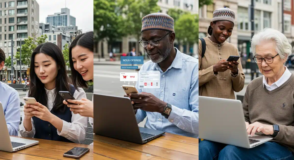 International e-commerce and digital transactions driven by US consumption