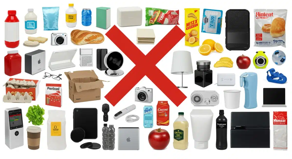 Diverse consumer products marked 'out of stock' due to shortages