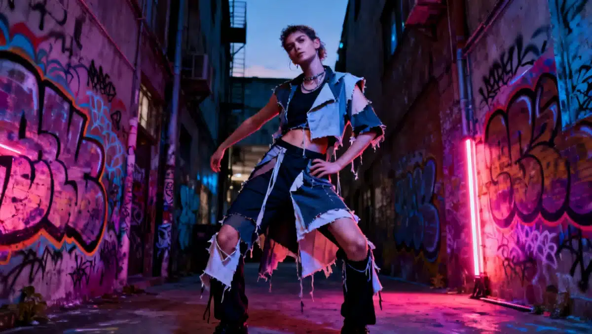 Avant-garde fashion reflecting experimental music trends