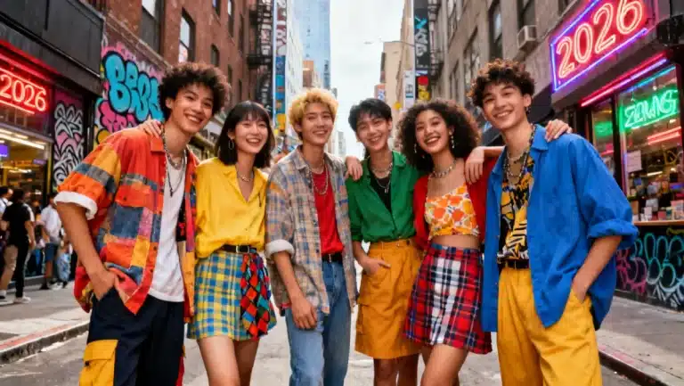 Stylish young adults demonstrating a budget breakthrough wardrobe refresh