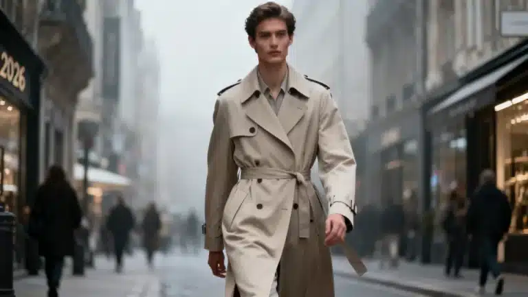 Classic trench coat, Outerwear Essentials for 2026, versatile fashion.