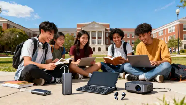 College students using budget-friendly tech gadgets under $100 in 2026