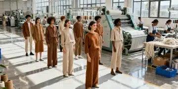 Models showcasing ethical sourcing in 2026 sustainable fashion