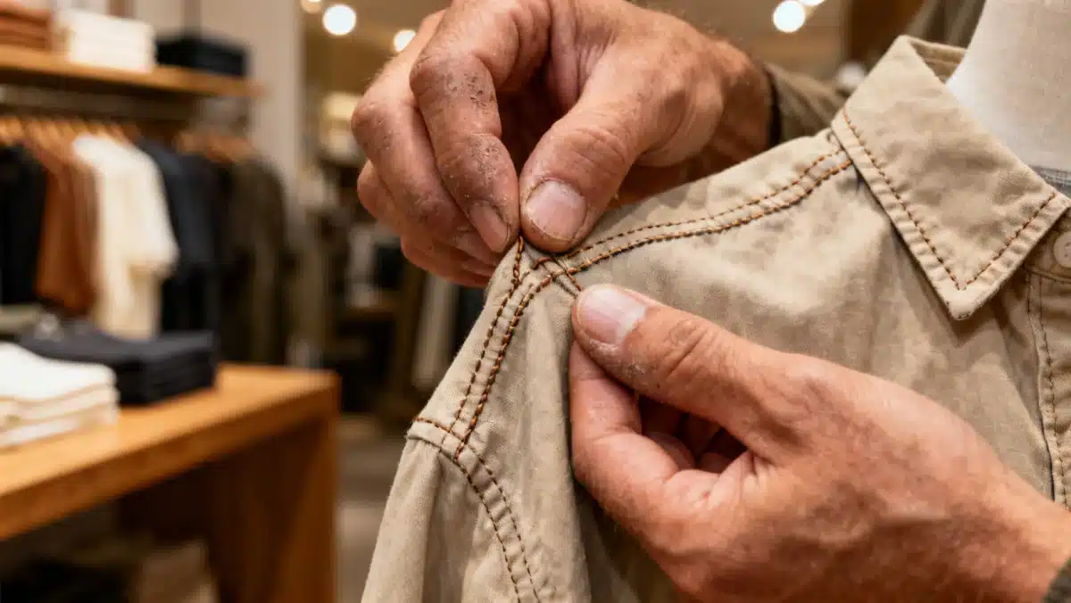 Examining fabric quality for durable low fashion brands.