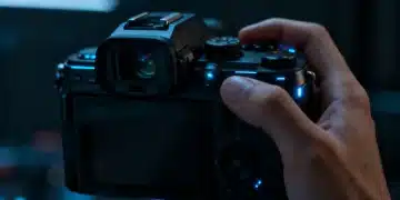 Futuristic camera gadget representing the future of photography in early 2026