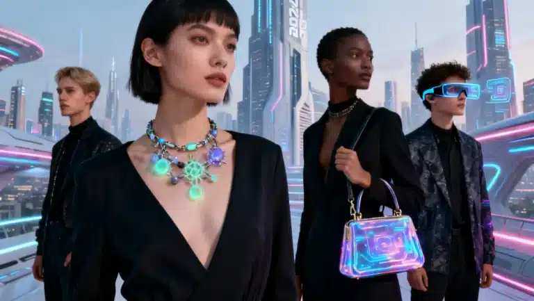 Futuristic accessories for 2026, showcasing innovative personal style and cutting-edge design for fashion enthusiasts.