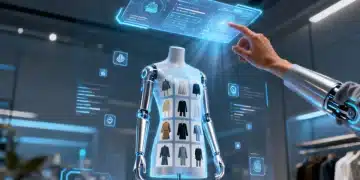 Futuristic digital interface for personal styling in 2026