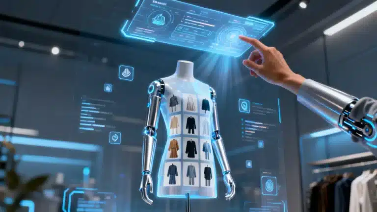 Futuristic digital interface for personal styling in 2026