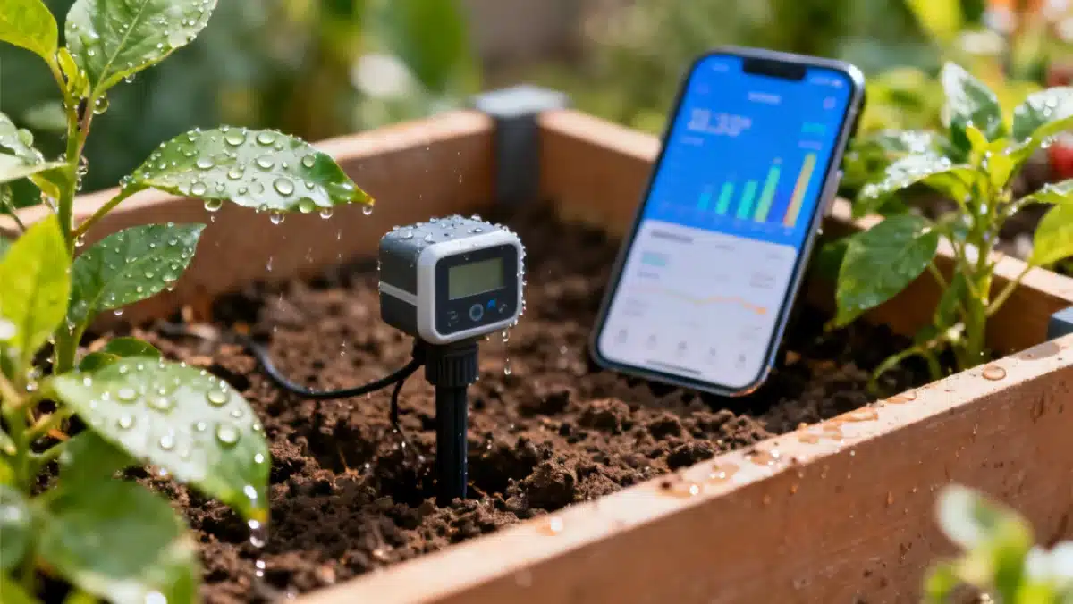 Smart irrigation system monitoring soil moisture