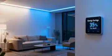 Smart Lighting Systems in 2026 illuminating a modern eco-friendly living room