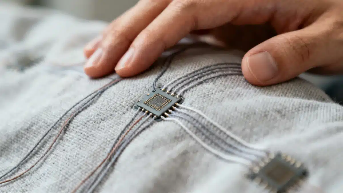 Smart textile fabric with integrated sensors for adaptive wear