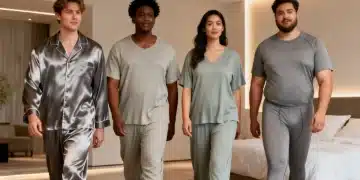 Four stylish sleepwear options for 2026 comfort, featuring modern designs and luxurious fabrics.