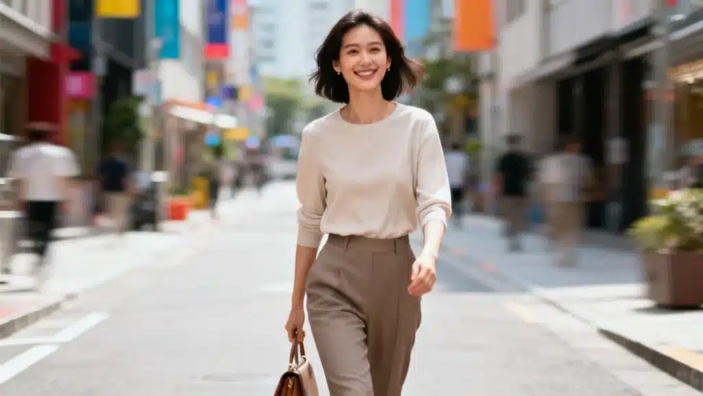 Stylish woman showcasing affordable low fashion trends 2026