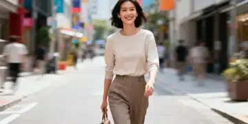Stylish woman showcasing affordable low fashion trends 2026