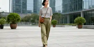 Woman in sustainable low fashion, 2026 predictions