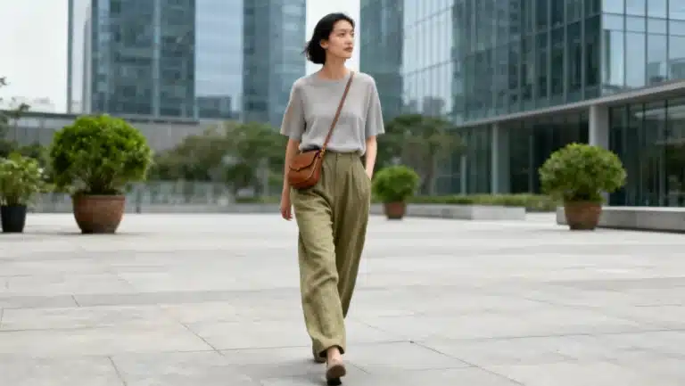 Woman in sustainable low fashion, 2026 predictions